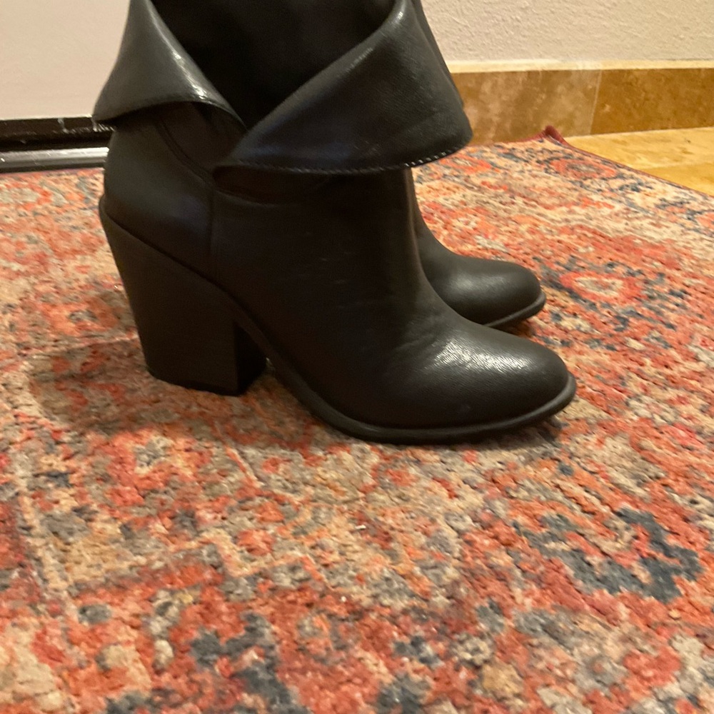 Lucky Brand Black Heeled Boots